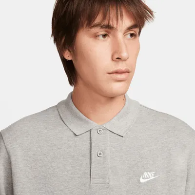 Zdjęcie produktu dla Nike FN3894-063, koszulka polo męska Club, kolor: szarość melanżowa/biały, rozmiar: 3XL