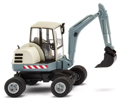 Immagine prodotto di Wiking 065809 Mini escavatore blu alpino Modello in miniatura 1:87 Non è un giocattolo!!