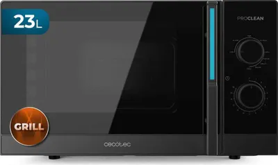 Produktbild von Cecotec Mechanische Mikrowelle mit Grill 23L Proclean 4120. 800W und 1000W Grill, Gleichmäßiges Garen, 8 Leistungsstufen