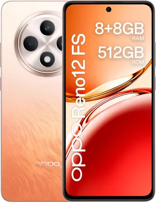 Produktbild von OPPO Reno12 FS 4G, 16,9 cm (6.67"), 8 GB, 512 GB, 50 MP, Android 14, Bernstein, Orange