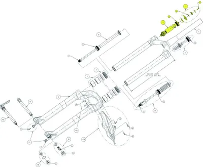 Image de Manitou VTT Pro Kit de réglage de la pression et bouton de réglage R7 Pro - réglage précis de la suspension...