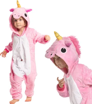 Immagine prodotto di Nikcorp Tuta Pigiama Donna Bambini Onesie Pegasus Rosa 115-225