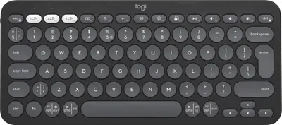 Obrázok produktu pre Logitech 920-011851, Mini, Bezdrôtový, Bluetooth, Nožnicový spínač, QWERTY, Grafit