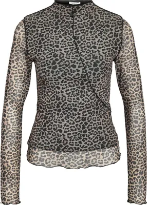 Produktbild von NOISY MAY Blusentop High Neck Mesh Allover-Print Größe: S
