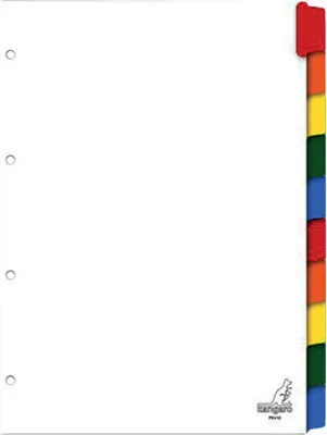 Obrázek produktu pro Tabulátory Kangaro 4-otvorové PK410 10dílný karton bílý