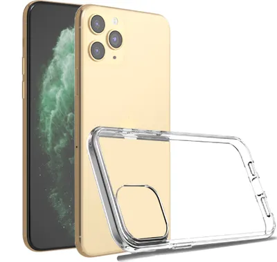 Produktbild von Handyhülle für iPhone 11 Pro Max Stoßfest passgenau Transparent Schutz Hülle aus Silikon/TPU