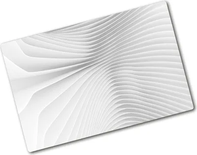 Produktbild von Tulup Glas Herdabdeckplatte - 80x52 cm - Glaskeramikkochfeld-Abdeckung Spritzschutz Glasabdeckplatte - Einteilig - Kunst: Modern & Klassisch - Abstraktionslinien - Weiß