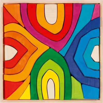 Image de Goki Wooden Building Blocks Four Seasons, 25dlg.