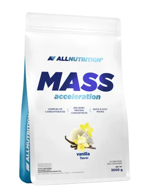 Produktbild von ALLNUTRITION Mass 3000g Vanille Gainer Massenaufbau Protein Kohlenhydrate