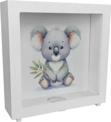 Produktbild von Sitzender Koala Rahmen Spardose aus Holz