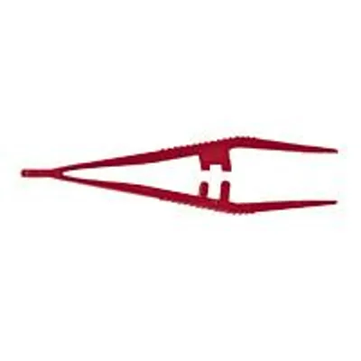 Produktbild von Kornzange aus Kunststoff, 125 mm, für berührungsempfindliche Knopfbatterien