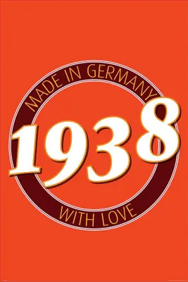 Immagine prodotto di Manifesto di compleanno - Poster - 1938 -  Germany + 2 pezzi stampi per poster in plastica 62 cm nero