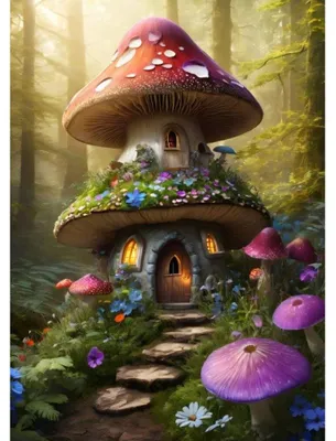 Obrázek produktu pro Alipson puzzle Underwood Houbový dům 500 dílků hračka