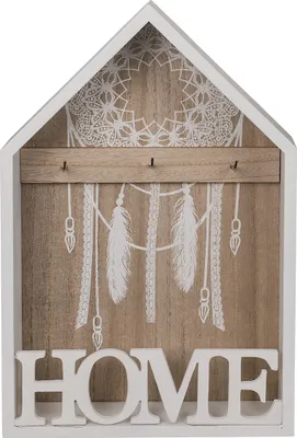 Obrázok produktu pre GiftyCity Drevená skrinka na kľúče Home