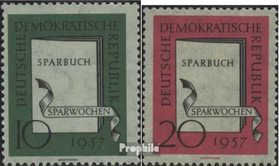 Produktbild von Briefmarken DDR 1957 Mi 598-599 (kompl.Ausg.) gestempelt Sparwochen