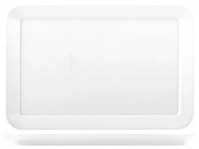 Immagine prodotto di Piatto Rettangolare Antiurto 46X30X3 Bianco
