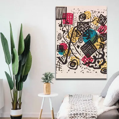 Immagine prodotto di Wallity, 70100KANDINSKY005- VSL1140, Bunt, Leinwandbilder, 70 x 100 cm, 100% Leinwand