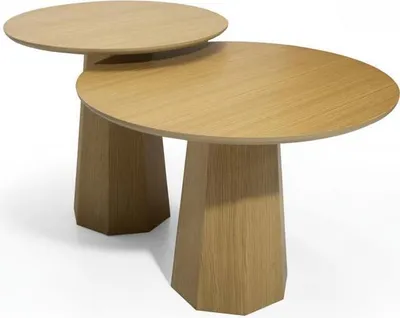 Immagine prodotto di Set di 2 tavolini da caffè dal design moderno per un salotto elegante