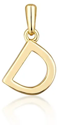 Immagine prodotto di Ciondolo minimalista con la lettera "D" placcato oro SVLP0948XH2GO0D