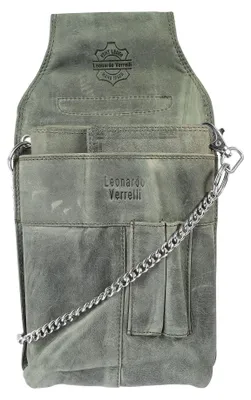 Produktbild von Leonardo Verrelli Uni Geldbörse LV0054 Echtleder Kellnergeldbörse,