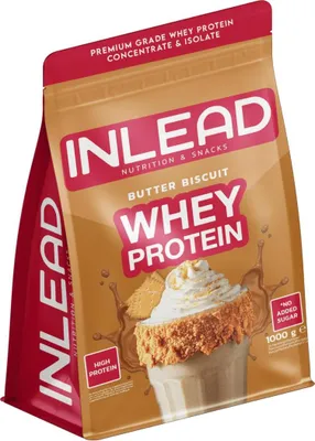 Produktbild von Inlead Whey Protein (1000g) Butter Biscuit - Eiweiße - Molkenprotein-Mischung