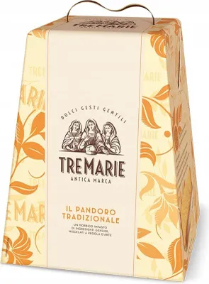 A product box for a traditional Pandoro cake.