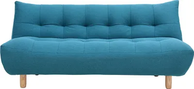 Produktbild von Miliboo - Design-Schlafsofa skandinavisch Blaugrün und Eiche YUMI