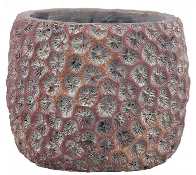 Produktbild von Donika Zement-Blumentopf Rund Rosa 11x13cm