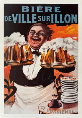 Productafbeelding van Bière de Ville Sur Illon - La Vosgienne - 50x70 cm poster