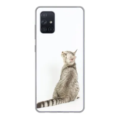 Produktbild von MuchoWow® Handyhülle Schutzhülle Hülle für Samsung Galaxy A51 5G Katze - Haustiere - Fell Silikon Softcase Handy Hülle - Abbildung