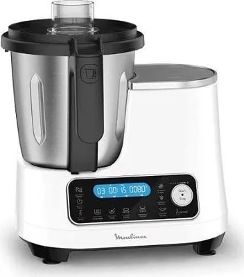 Produktbild von Moulinex HF4521, 3,6 l, Dessert, Soße, Suppe, Dampf, Schwarz, Weiß, Berührung, Edelstahl, Kunststoff