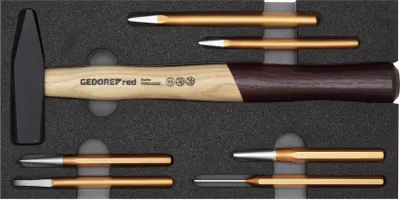 Produktbild von GEDORE red R22150019 Hammer-/Meißelsatz 2/6 CT-Modul 7-teilig, 3301718