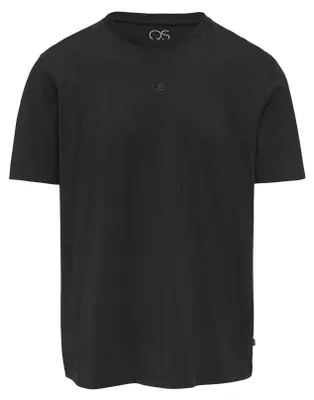 Produktbild von s.Oliver Basic Kurzarm-T-Shirt aus 100% reiner Baumwolle mit Logo-Print