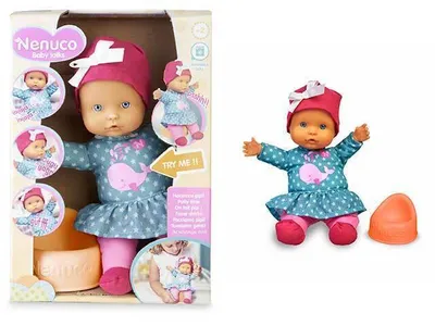 Obrázek produktu pro Nenuco-Baby Talks, We're Peeing! Panenka se zvuky pro holky a kluky od 1 roku(Famosa 700016281) NENUCCO