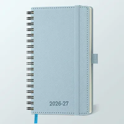 Imagen del producto de Agenda 2026-2027, planificador semanal y cuaderno de notas, formato A6 (16,4 x 9,5 cm), para 18 meses
