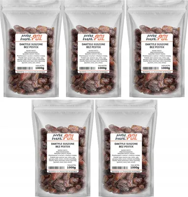 Zdjęcie produktu dla DAKTYLE SUSZONE 5kg Bez pestek naturalne świeże miękkie jakość Kol-Pol