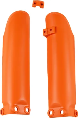 Imagen del producto de Protectores para horquilla UFO PLAST, juego de 2 piezas, cubrehorquilla para KTM SX 65 ccm, años de fabricación 2002 - 2025, color: naranja, OEM