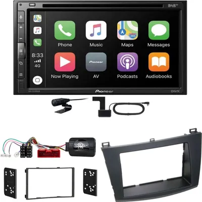 Produktbild von Pioneer AVH-Z5200DAB CarPlay Android Auto USB Bluetooth Einbauset für Mazda 3 BL