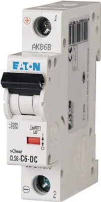 Image de Disjoncteur 1P C 6A Eaton CLS6-C6-DC 247803