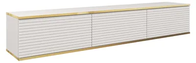 Produktbild von Hängender TV-Schrank, Modernes Design, Farbe: Weiß, L: 175 cm, H: 30 cm
