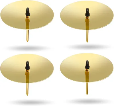 Immagine prodotto di 4 spilli per candele, circa 5 cm, adatti per candele, candelabri, decorazioni natalizie, supporti per corone dell'Avvento, decorazioni natalizie, supporti per corone dell'Avvento con spine