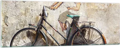 Produktbild von Bilder auf glas - Graffiti modern - 90x30cm - Glasbilder - Wandbilder - Kunstdruck - zum Aufhängen bereit - Wanddekoration aus Glas - Glas Bilder - Wandbild auf Glas - Einteilig - GAB90x30-3617
