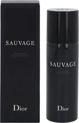 A black box and a black spray can of deodorant are shown side-by-side against a white background.