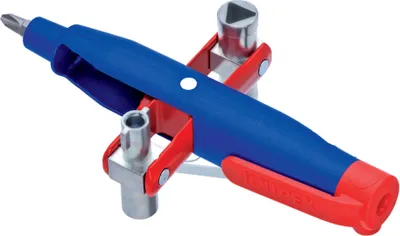 Produktbild von Stift-Schaltschrankschlüssel 00 11 07 (blau/rot, Länge 145 mm)