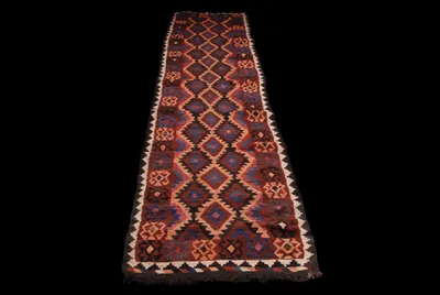Zdjęcie produktu dla Oryginalny ręcznie robiony kilim - 356x74 CM (GalleriaFarah1970)