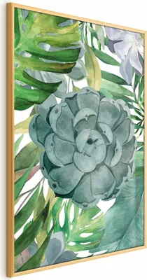 Produktbild von Posterpapier Poster - Tropical Flora 40x60 cm Blätter b-A-0591-ao-a