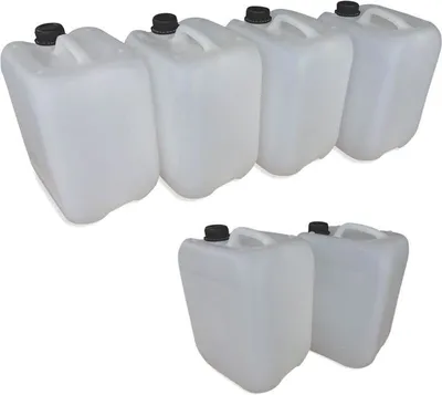 Produktbild von 6 x 10 Liter 10 L Trinkwasserkanister Kunststoffkanister Kanister dicht natur DIN45 (6x10knn45)