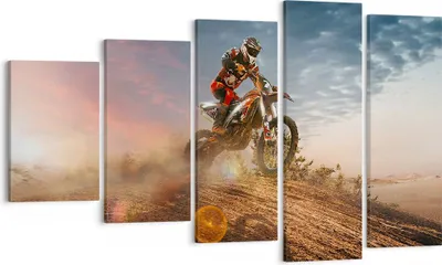 Produktbild von Bild auf Leinwand - Leinwandbild - Motor Reiten Helm - 100x60cm - Wand Bild - Wanddeko - Wandbilder - Leinwanddruck - Bilder - Kunstdruck - Wanddekoration - Leinwand bilder - Wandkunst - EG100x60-3475