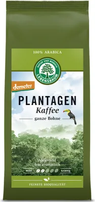 Produktbild von Lebensbaum Mexiko Plantagen Kaffee ganze Bohne -- 250g