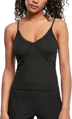 Produktbild von Urban Classics Ladies - LACES 90s Tank Top schwarz - L
